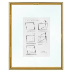8" X 10" Float Thin Metal Gallery Frame Brass - Project 62™ -Project 62 GUEST 00dedfe9 d7c0 48ee b019 54278066436b