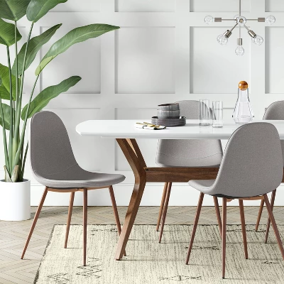 4pk Copley Upholstered Dining Chair Light Gray - Project 62™ 1 4pk Copley Upholstered Dining Chair Light Gray - Project 62™