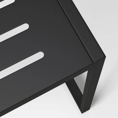 Henning 4 Person Rectangle Patio Dining Table - Black - Project 62™ 3 Henning 4 Person Rectangle Patio Dining Table - Black - Project 62™ - Image 3