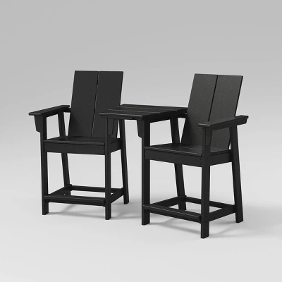 Moore 3pc POLYWOOD Patio Counter Chair Set With Connecting Table - Project 62™ 3 Moore 3pc POLYWOOD Patio Counter Chair Set With Connecting Table - Project 62™ - Image 3
