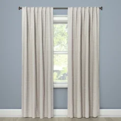 1pc Blackout Doral Window Curtain Panel Cream - Project 62™ -Project 62 GUEST 271584f6 fc16 4422 a313 52e0eb6cd363
