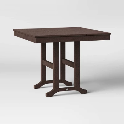 Moore POLYWOOD 35" Farmhouse Square Patio Dining Table - Project 62™ 9 Moore POLYWOOD 35" Farmhouse Square Patio Dining Table - Project 62™ - Image 9