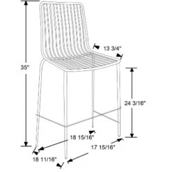 Set Of 2 Sodra Rounded Seat Wire Counter Height Barstool White - Project 62™ -Project 62 GUEST 32e6bf1f 04eb 4211 91df 6d43c3398d11