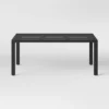 Henning 6 Person Rectangle Patio Dining Table, Outdoor Furniture - Black - Project 62™