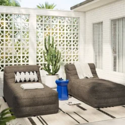 7' X 10' Outdoor Rug Multitier Bars Gray/Cream - Project 62™ -Project 62 GUEST 4f30c519 1805 4698 ad0c 0f9ea692b203