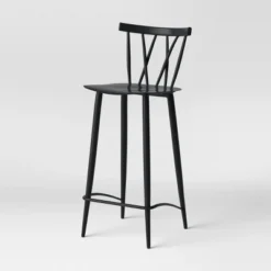Set Of 2 Becket Metal X Back Barstool Black - Project 62™ -Project 62 GUEST 51b0edfe c772 45b3 95ee 5bf8043f0bda
