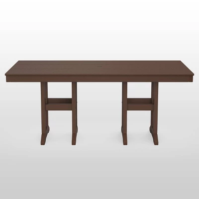 Moore POLYWOOD 35" X 70" Farmhouse Rectangle Patio Dining Table - Project 62™ 9 Moore POLYWOOD 35" X 70" Farmhouse Rectangle Patio Dining Table - Project 62™ - Image 9