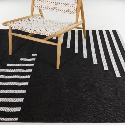 Geo Grace Indoor/Outdoor Rug - Black/White - Project 62™ 1 Geo Grace Indoor/Outdoor Rug - Black/White - Project 62™