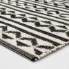 2'6"x4' Geometric Woven Accent Rug Black - Project 62™