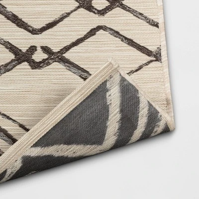 7' X 10' Peaks Outdoor Rug Gray/Cream - Project 62™ 2 7' X 10' Peaks Outdoor Rug Gray/Cream - Project 62™ - Image 2