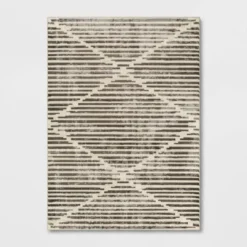 Kirk X Modern Striped Rug Black/White - Project 62™ -Project 62 GUEST 88f8c7fc a92f 4a03 8525 c70305543dda