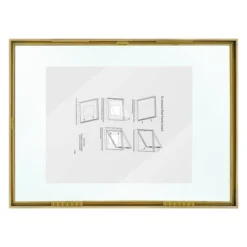 15.6" X 11.5" Float Thin Metal Gallery Frame Brass - Project 62™ -Project 62 GUEST 897a3496 1795 45d0 8634 87c5d442db68