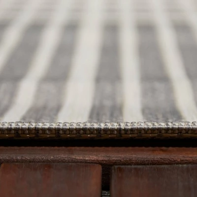 9' X12' Plaid Outdoor Rug Gray - Project 62™ 2 9' X12' Plaid Outdoor Rug Gray - Project 62™ - Image 2