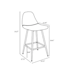 Copley Upholstered Counter Height Barstool - Project 62™ -Project 62 GUEST 9d07e394 0f86 4a8f 89eb c4e2fc0b8971