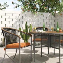 Grace Geo Circle Indoor/Outdoor Rug - Tan - Project 62™