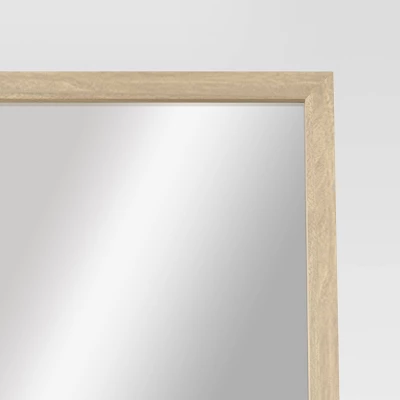 20" X 66" Oak And Metal Modern Floor Mirror Brown - Project 62™ 3 20" X 66" Oak And Metal Modern Floor Mirror Brown - Project 62™ - Image 3