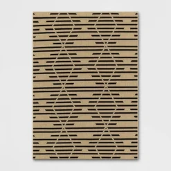 Grace Broken Geometrical Indoor/Outdoor Rug Black/Tan - Project 62™ -Project 62 GUEST a7679698 f002 4f52 a3e7 ea7816bdd4c4