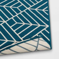 Zig Zag Geo Outdoor Rug Teal - Project 62™ -Project 62 GUEST b3e66226 0ffc 4486 86aa db7e1e1a4f0d