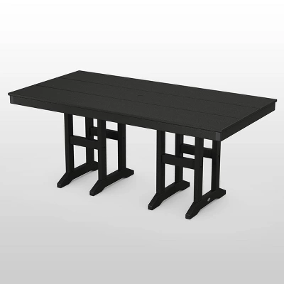 Moore POLYWOOD 35" X 70" Farmhouse Rectangle Patio Dining Table - Project 62™ 6 Moore POLYWOOD 35" X 70" Farmhouse Rectangle Patio Dining Table - Project 62™ - Image 6
