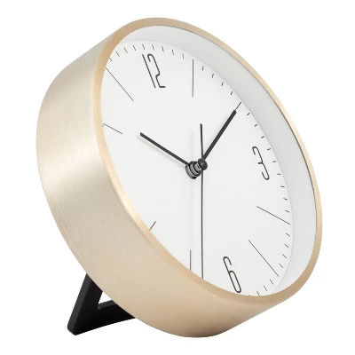 6" Round Wall Clock White/Brass - Project 62™ 5 6" Round Wall Clock White/Brass - Project 62™ - Image 5