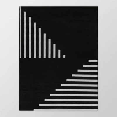 Geo Grace Indoor/Outdoor Rug - Black/White - Project 62™ 7 Geo Grace Indoor/Outdoor Rug - Black/White - Project 62™ - Image 7