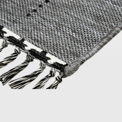 5' X 7' Linden Stripe Outdoor Rug Gray - Project 62™ 1 5' X 7' Linden Stripe Outdoor Rug Gray - Project 62™