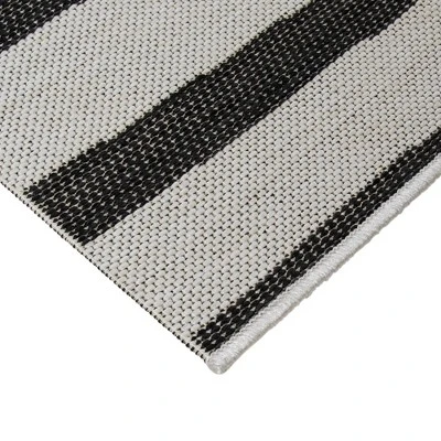 7'x10' Mod Directional Lines Outdoor Rug Black - Project 62™ 1 7'x10' Mod Directional Lines Outdoor Rug Black - Project 62™