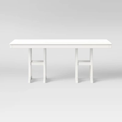 Moore POLYWOOD 35" X 70" Farmhouse Rectangle Patio Dining Table - Project 62™ 10 Moore POLYWOOD 35" X 70" Farmhouse Rectangle Patio Dining Table - Project 62™ - Image 10