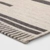 5' X 7' Outdoor Rug Multitier Bars Gray/Cream - Project 62™
