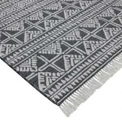 Outdoor Rug Tasseled Charcoal - Project 62™ -Project 62 GUEST e6fab66b 880b 4a68 8844 57543bff1a68