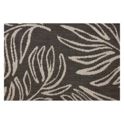 30" X 50" Leaves Outdoor Rug Black - Project 62™ -Project 62 GUEST e73e10d3 077e 4ad1 bbee 60d8c85c36e3