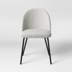 2pk Nils Metal Base Dining Chairs Gray Woven Fabric - Project 62™ -Project 62 GUEST eba8fec6 6e84 4014 b6d7 164d7192ea01