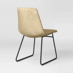 2pk Bowden Faux Leather And Metal Dining Chairs Natural - Project 62™ -Project 62 GUEST ef2ca4e5 bef3 444a 9fd7 aa019251f24d