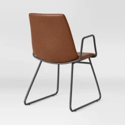 2pk Bowden Dining Chair With Arms Caramel Faux Leather - Project 62™ 9 2pk Bowden Dining Chair With Arms Caramel Faux Leather - Project 62™ -Project 62 GUEST f262c859 ea45 42df 993a 776aeccbbfde