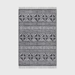 Outdoor Rug Tasseled Charcoal - Project 62™ -Project 62 GUEST fc2bf238 e61d 43b3 b7a7 58b867244986